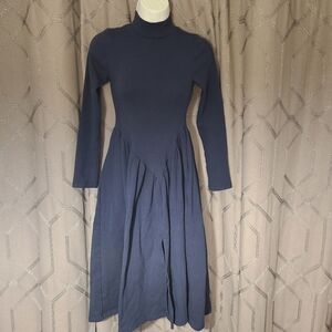 Toit Volant Navy Blue Daughtler Dress XS NWOT